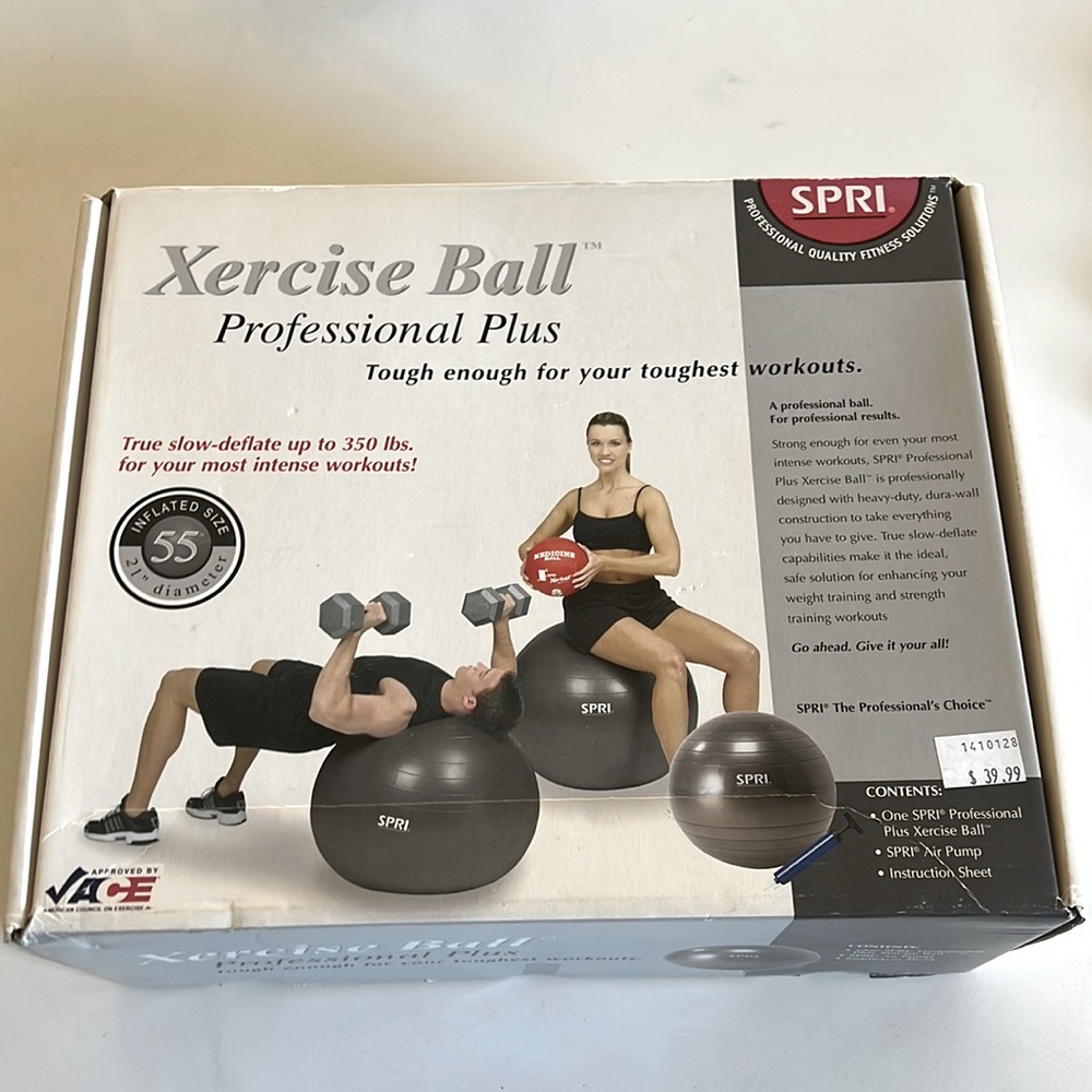 New exercise ball, 21” diameter